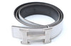 Authentic HERMES Constance Ladies Leather Belt 85cm 33.5inches White Black J0507