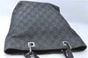 Authentic GUCCI Shoulder Tote Bag Purse GG Canvas Leather 31244 Black J0516