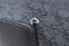 Authentic GUCCI Shoulder Tote Bag Purse GG Canvas Leather 31244 Black J0516