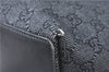 Authentic GUCCI Shoulder Tote Bag Purse GG Canvas Leather 31244 Black J0516