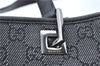 Authentic GUCCI Shoulder Tote Bag Purse GG Canvas Leather 31244 Black J0516