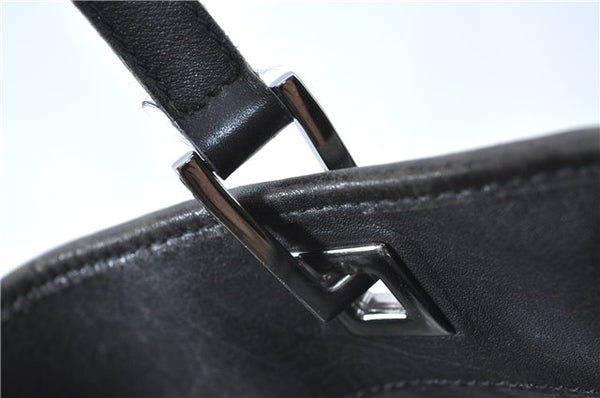 Authentic GUCCI Shoulder Tote Bag Purse GG Canvas Leather 31244 Black J0516