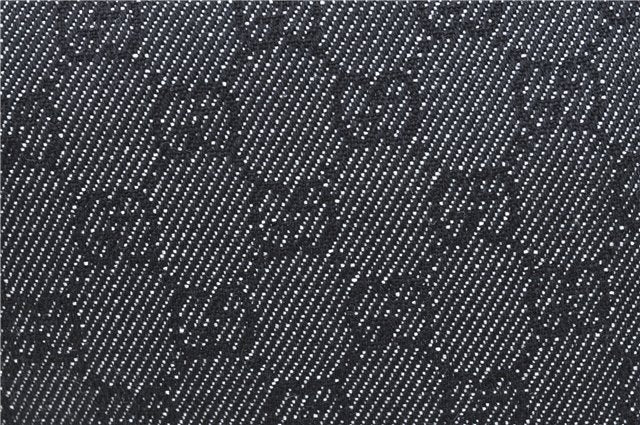 Authentic GUCCI Shoulder Tote Bag Purse GG Canvas Leather 31244 Black J0516