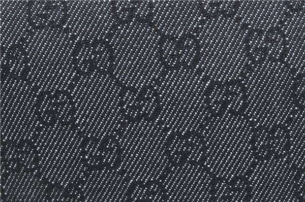 Authentic GUCCI Shoulder Tote Bag Purse GG Canvas Leather 31244 Black J0516