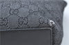 Authentic GUCCI Shoulder Tote Bag Purse GG Canvas Leather 31244 Black J0516