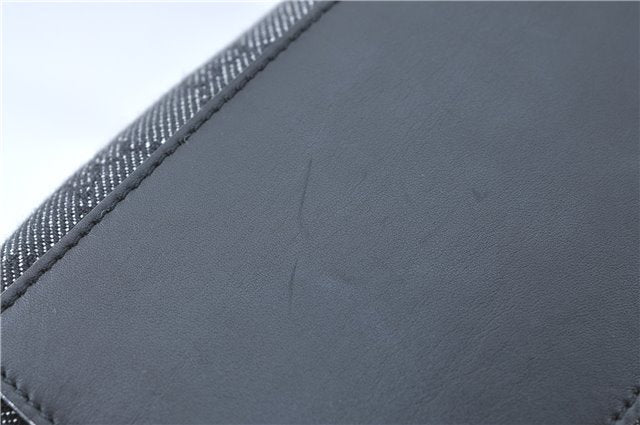 Authentic GUCCI Shoulder Tote Bag Purse GG Canvas Leather 31244 Black J0516