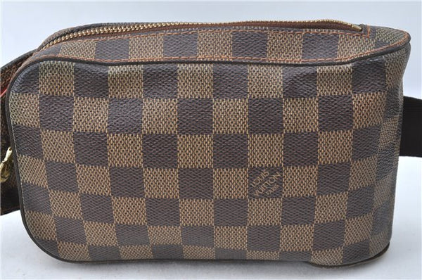 Authentic Louis Vuitton Damier Geronimos Waist Bum Waist bag N51994 LV J0518
