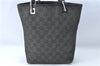 Authentic GUCCI Shoulder Tote Bag Purse GG Canvas Leather 31244 Black J0520