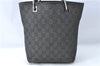 Authentic GUCCI Shoulder Tote Bag Purse GG Canvas Leather 31244 Black J0520
