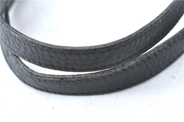 Authentic GUCCI Shoulder Tote Bag Purse GG Canvas Leather 31244 Black J0520