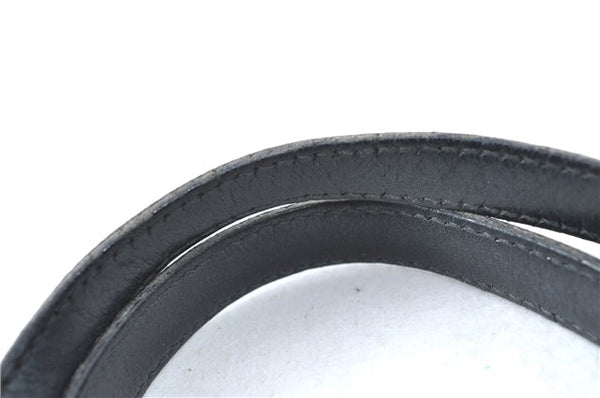 Authentic GUCCI Shoulder Tote Bag Purse GG Canvas Leather 31244 Black J0520