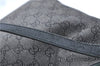 Authentic GUCCI Shoulder Tote Bag Purse GG Canvas Leather 31244 Black J0520