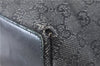 Authentic GUCCI Shoulder Tote Bag Purse GG Canvas Leather 31244 Black J0520