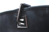 Authentic GUCCI Shoulder Tote Bag Purse GG Canvas Leather 31244 Black J0520