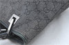 Authentic GUCCI Shoulder Tote Bag Purse GG Canvas Leather 31244 Black J0520