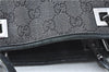Authentic GUCCI Shoulder Tote Bag Purse GG Canvas Leather 31244 Black J0520