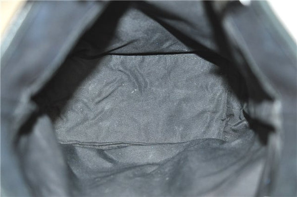 Authentic GUCCI Shoulder Tote Bag Purse GG Canvas Leather 31244 Black J0520