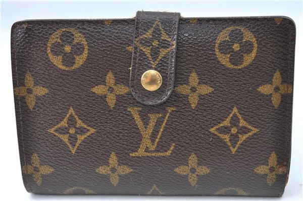 Auth Louis Vuitton Monogram Porte Monnaie Billets Viennois M61663 Wallet J0524