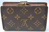 Auth Louis Vuitton Monogram Porte Monnaie Billets Viennois M61663 Wallet J0524