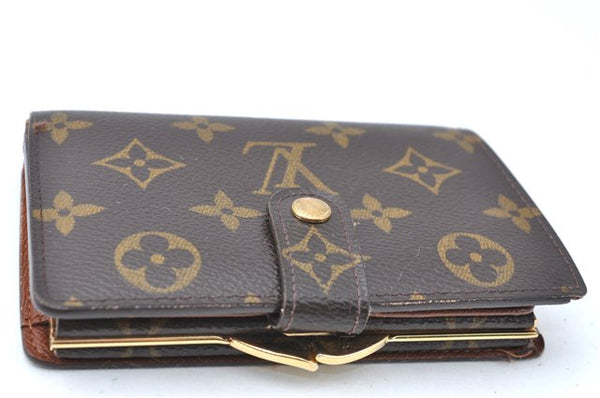 Auth Louis Vuitton Monogram Porte Monnaie Billets Viennois M61663 Wallet J0524