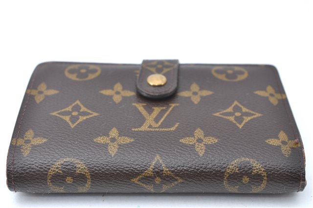 Auth Louis Vuitton Monogram Porte Monnaie Billets Viennois M61663 Wallet J0524