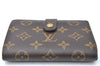 Auth Louis Vuitton Monogram Porte Monnaie Billets Viennois M61663 Wallet J0524