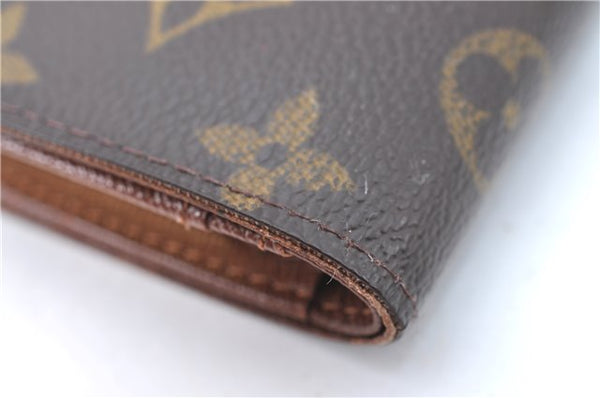 Auth Louis Vuitton Monogram Porte Monnaie Billets Viennois M61663 Wallet J0524
