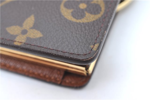 Auth Louis Vuitton Monogram Porte Monnaie Billets Viennois M61663 Wallet J0524