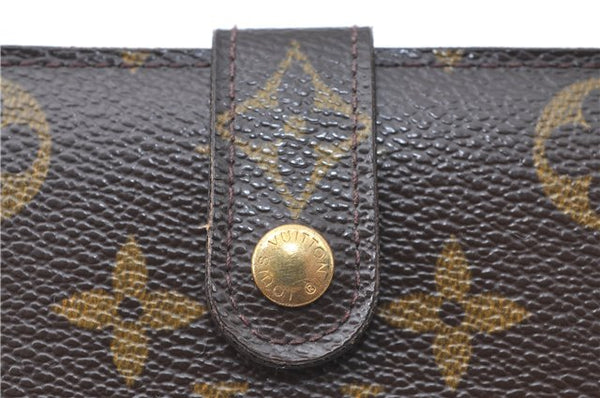 Auth Louis Vuitton Monogram Porte Monnaie Billets Viennois M61663 Wallet J0524