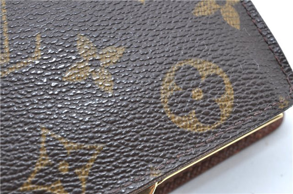 Auth Louis Vuitton Monogram Porte Monnaie Billets Viennois M61663 Wallet J0524