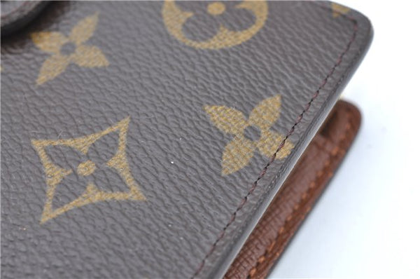 Auth Louis Vuitton Monogram Porte Monnaie Billets Viennois M61663 Wallet J0524