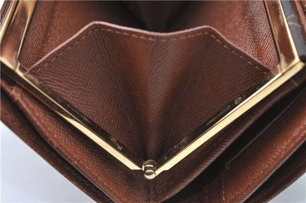 Auth Louis Vuitton Monogram Porte Monnaie Billets Viennois M61663 Wallet J0524