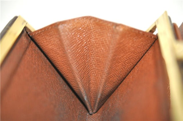 Auth Louis Vuitton Monogram Porte Monnaie Billets Viennois M61663 Wallet J0524