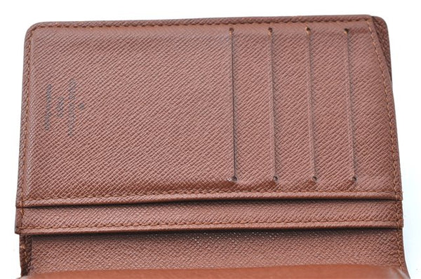 Auth Louis Vuitton Monogram Porte Monnaie Billets Viennois M61663 Wallet J0524