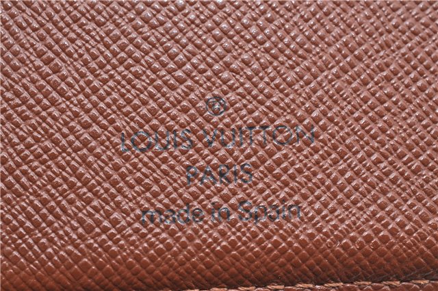 Auth Louis Vuitton Monogram Porte Monnaie Billets Viennois M61663 Wallet J0524