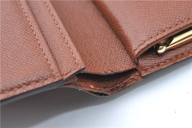 Auth Louis Vuitton Monogram Porte Monnaie Billets Viennois M61663 Wallet J0524