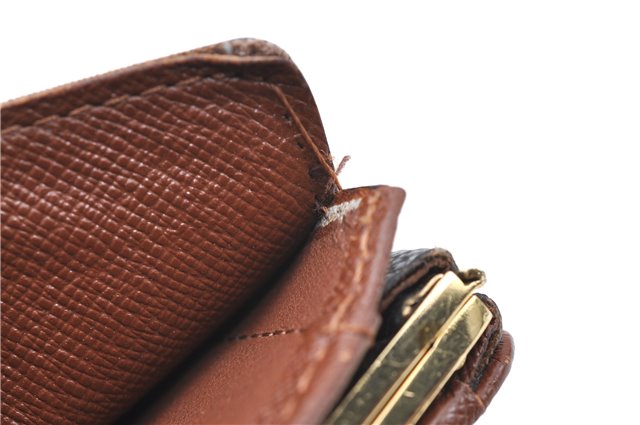 Auth Louis Vuitton Monogram Porte Monnaie Billets Viennois M61663 Wallet J0524