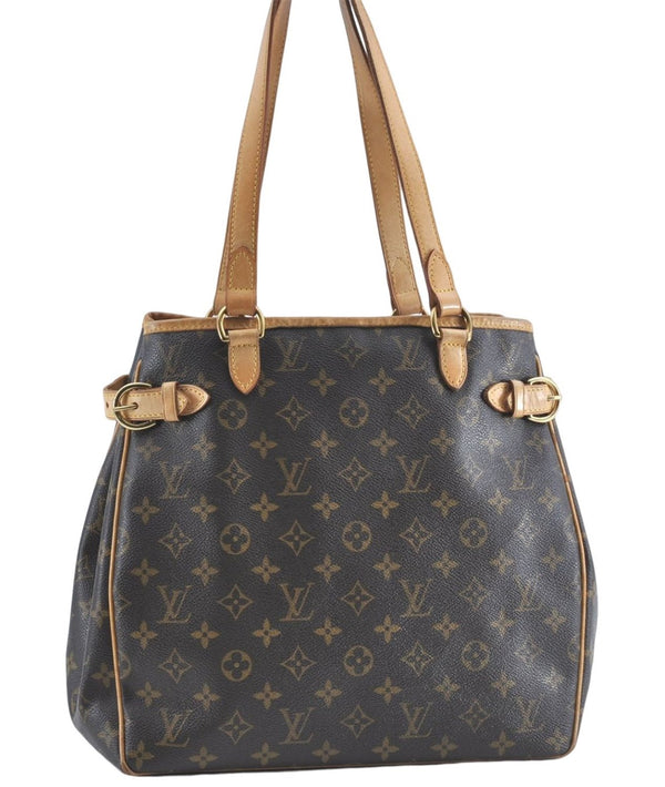 Authentic Louis Vuitton Monogram Batignolles Vertical Tote Bag M51153 LV J0529