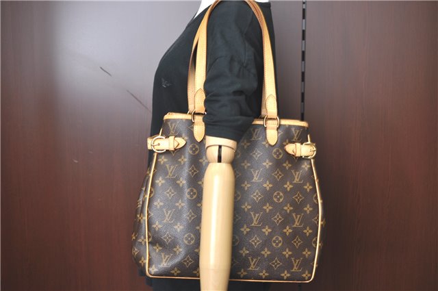 Authentic Louis Vuitton Monogram Batignolles Vertical Tote Bag M51153 LV J0529