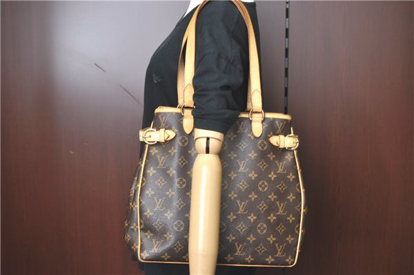 Authentic Louis Vuitton Monogram Batignolles Vertical Tote Bag M51153 LV J0529