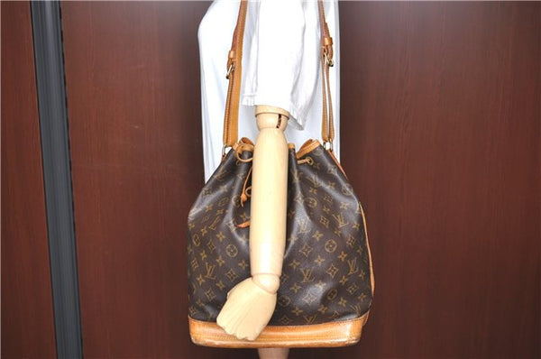 Authentic Louis Vuitton Monogram Noe Shoulder Tote Bag M42224 LV J0530