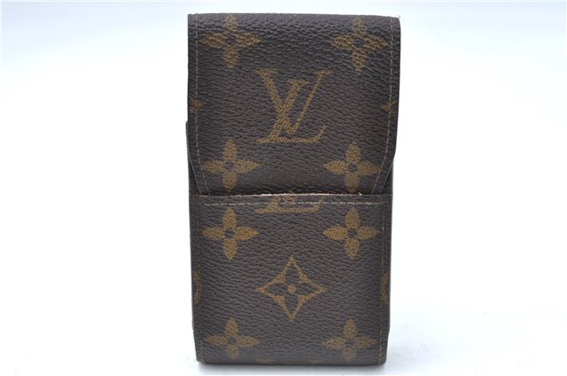 Authentic Louis Vuitton Monogram Etui Cigarette Case M63024 LV J0545