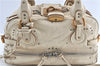 Authentic Chloe Paddington Leather Shoulder Hand Bag Purse Ivory White J0550