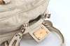 Authentic Chloe Paddington Leather Shoulder Hand Bag Purse Ivory White J0550