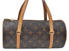Authentic Louis Vuitton Monogram Papillon 28 Hand Bag LV J0551