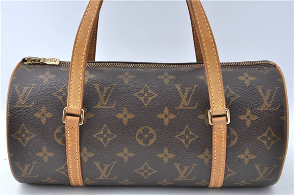 Authentic Louis Vuitton Monogram Papillon 28 Hand Bag LV J0551