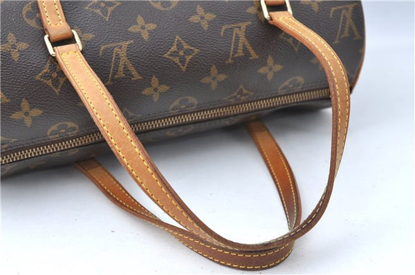 Authentic Louis Vuitton Monogram Papillon 28 Hand Bag LV J0551