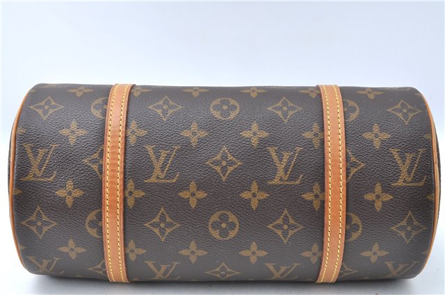 Authentic Louis Vuitton Monogram Papillon 28 Hand Bag LV J0551