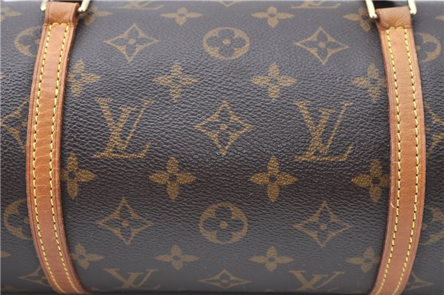 Authentic Louis Vuitton Monogram Papillon 28 Hand Bag LV J0551