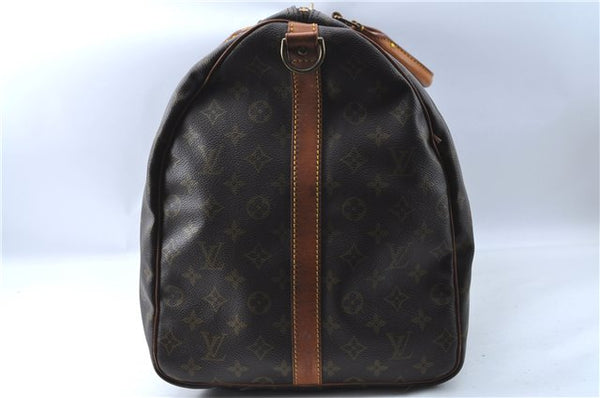 Auth Louis Vuitton Monogram Keepall Bandouliere 60 Boston Bag M41412 LV J0552